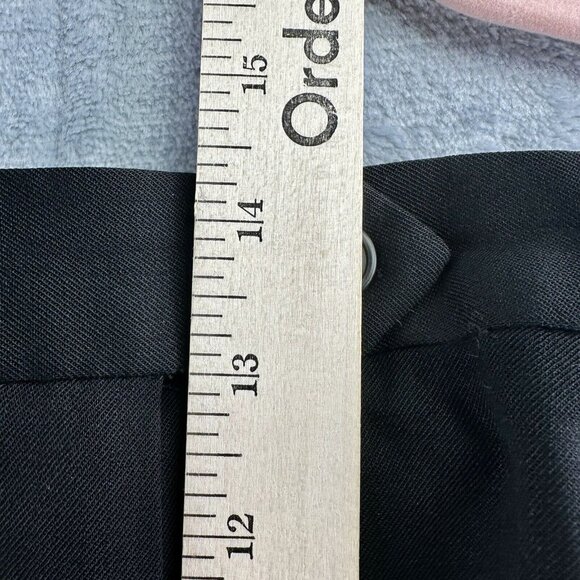 Talbots Stretch Wool Dress Pants 20W Black Made in USA Pleated Classic Fit*READ* - Picture 5 of 14